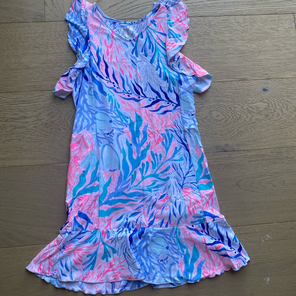 Lilly Pulitzer Nylon Spandex Stretch Dress Girls Size XL 12-14